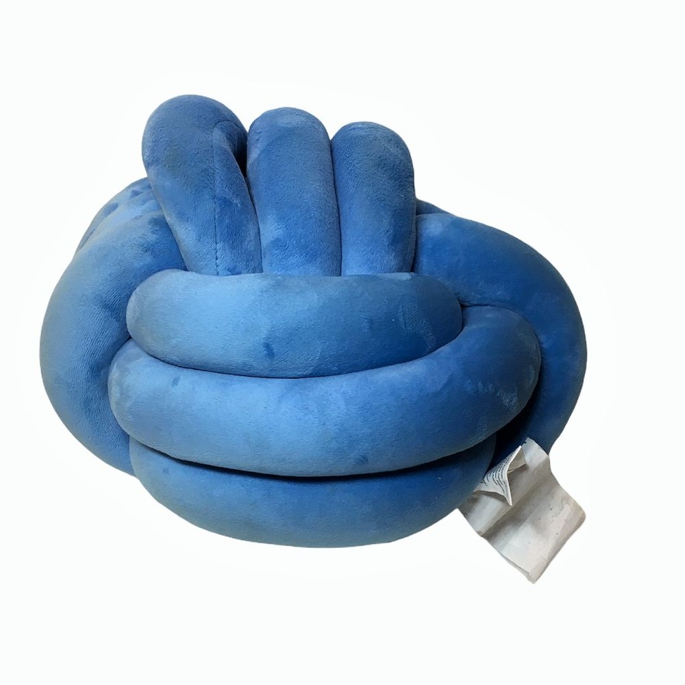 Mainstay Cushions Infinity Knot Pillow Blue 12in. - Picture 6 of 8